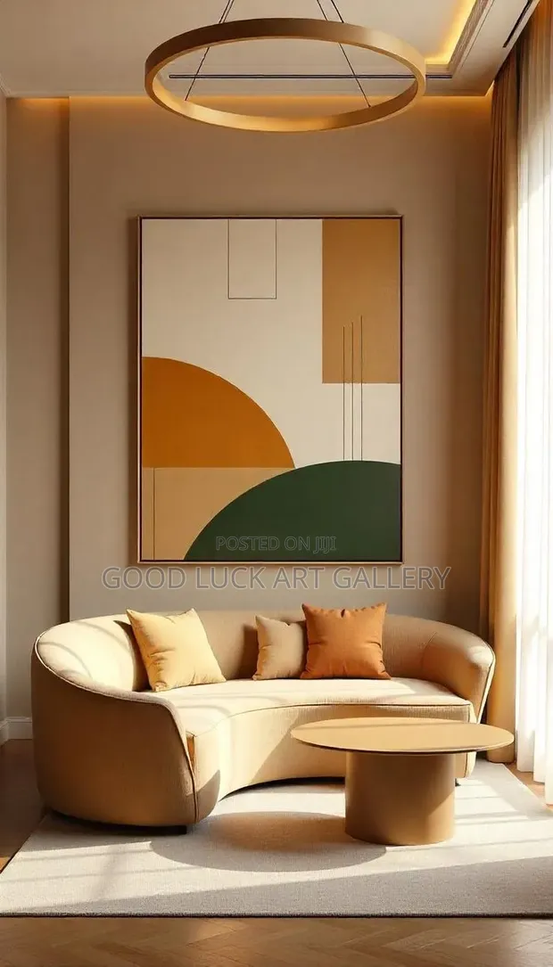 Geometric Abstract Canvas Wall Art - 1