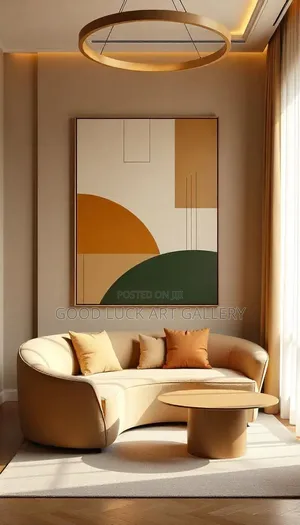 Geometric Abstract Canvas Wall Art
