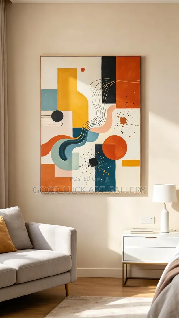 Zane na Geometric Abstract na Tsohuwar Zana a Kan Zana - 1