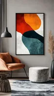 Zane na Geometric Abstract na Tsohuwar Zana a Kan Zana - 2