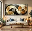 Abstract Spring Wall Art - Modern Geometric Canvas - 1