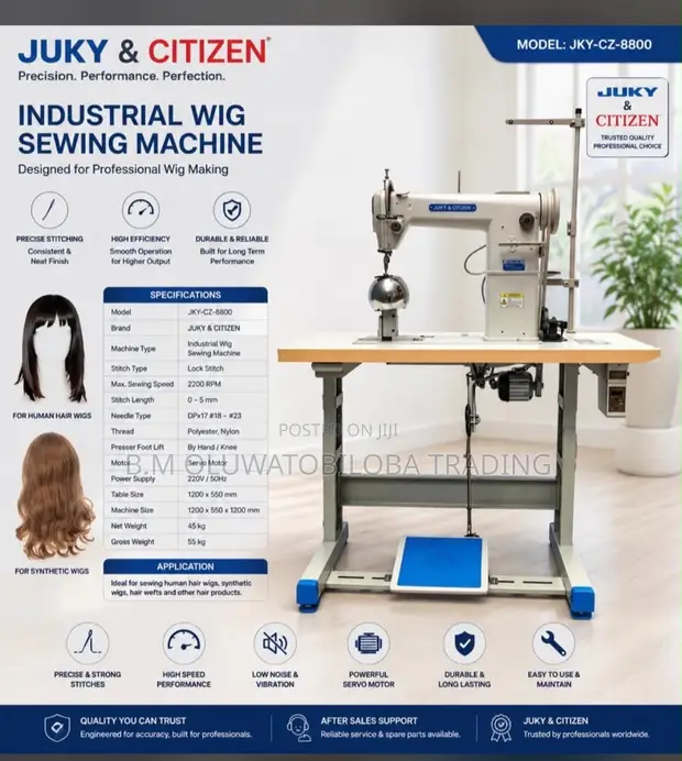 JKY-CZ-8800 Industrial Wig Sewing Machine - 1