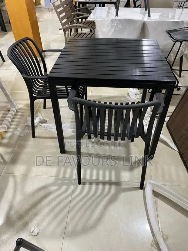 Outdoor Table and 4 Chairs Set - 1