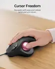 Nulea M509 Trackball Mouse - Wired, Type-A/Type-C - 2