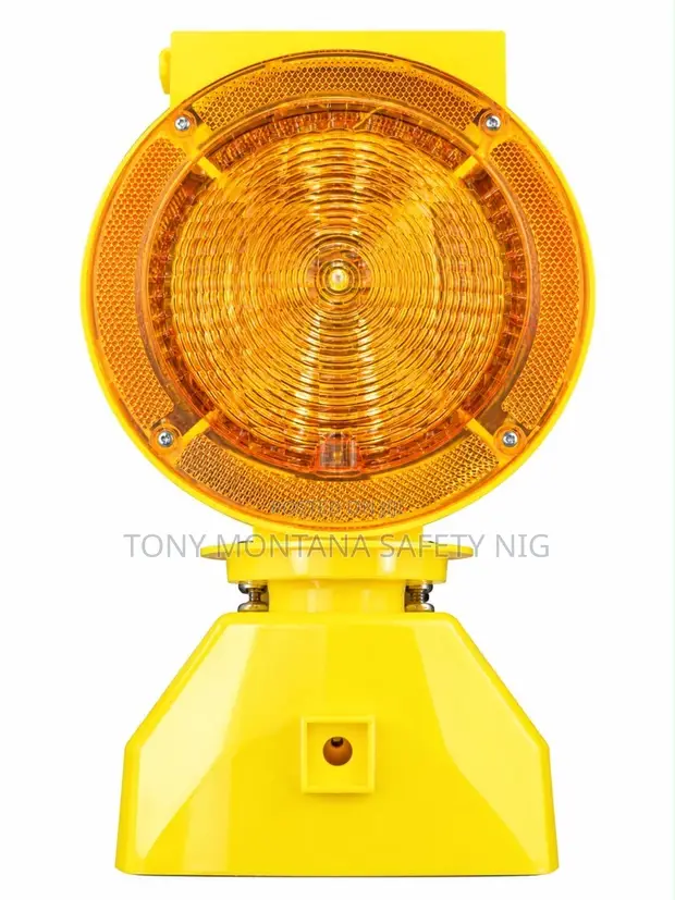 Solar Barricade Warning Light - Construction Traffic Flashing Light - 1