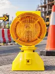 Solar Barricade Warning Light - Construction Traffic Flashing Light - 2