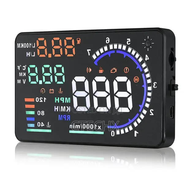 A8 OBD2 Windshield HUD Head Up Display - 1