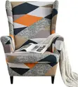 MINGPINHUIUS Soft Polyester Stretch Wingback Chair Cover - 1