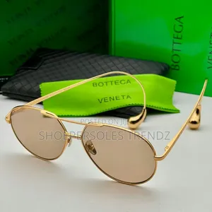 Bottega Aviator Sunglasses - Gold & Silver Frames