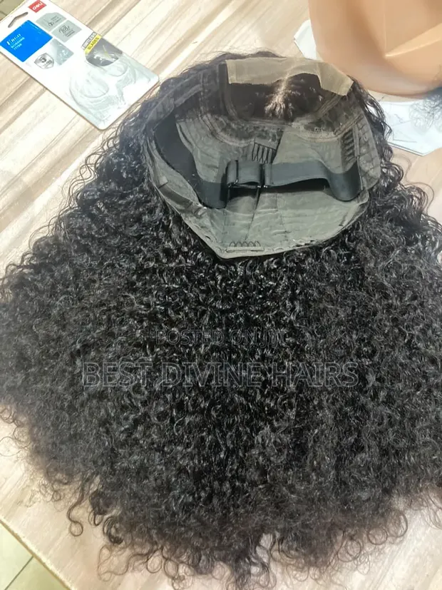 18" 4x4 Full Closure Jerry Curls Wig Gashin Mutum - SDD Quality - 1