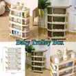 4-Layer Trolley Storage Rack Organizer - 2