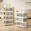 4-Layer Trolley Storage Rack Organizer - 4
