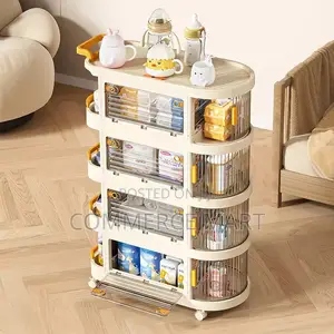 4-Layer Trolley Storage Rack Organizer