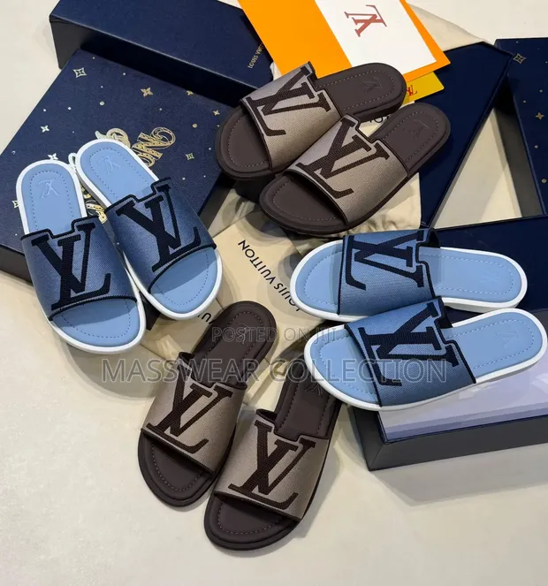 Louis Vuitton Design Leather Slippers - 1