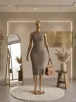 Aj Brown Long Gown - Size M/L - 1