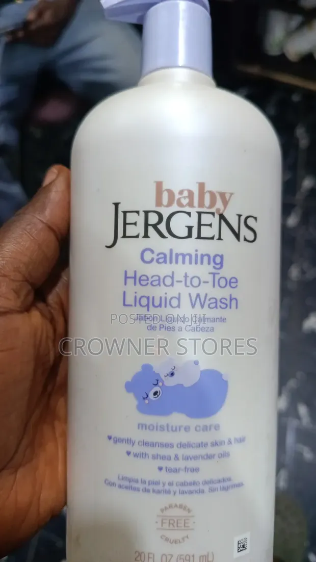 Jergens Baby Calming Head-to-Toe Liquid Wash Shampoo, 20 FlOz - 1