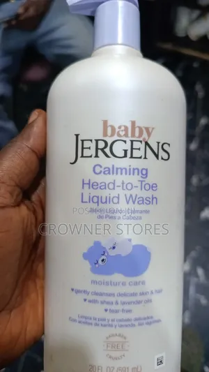 Jergens Baby Calming Head-to-Toe Liquid Wash Shampoo, 20 FlOz
