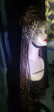 French Curls Braided Wig - Full Lace - 3