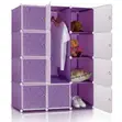 GE Modular PVC Plastic Storage Wardrobe - 12 Cubes - 1