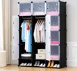 GE Modular PVC Plastic Storage Wardrobe - 12 Cubes - 4