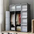 GE Modular PVC Plastic Storage Wardrobe - 12 Cubes - 5