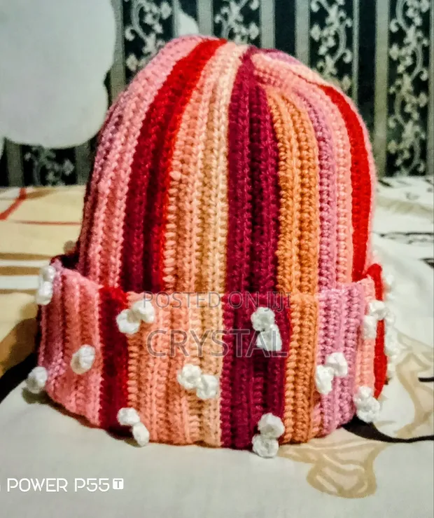 Handmade Multicolored Beanie - 1