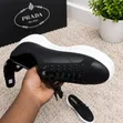 Prada Premium Black Platform Sneakers - 1