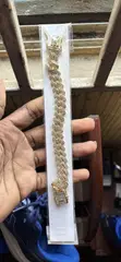 Original Cuban Gold da Silver Bracelet - 1