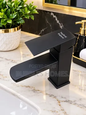 Twyford Basin Mixer Tap - Matt Black