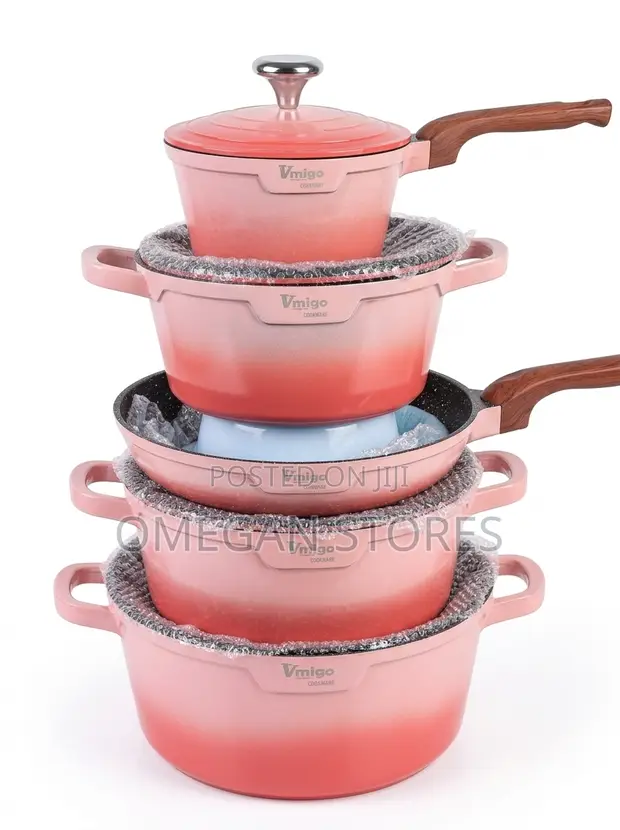 VMIGO Diecast Aluminum Nonstick Cookware Set - 1