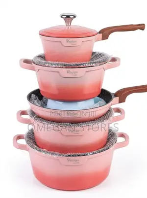 VMIGO Diecast Aluminum Nonstick Cookware Set