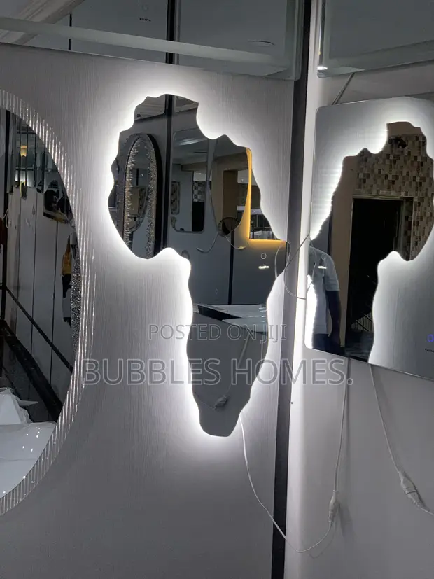 African Map LED Mirror - Brand New - 1