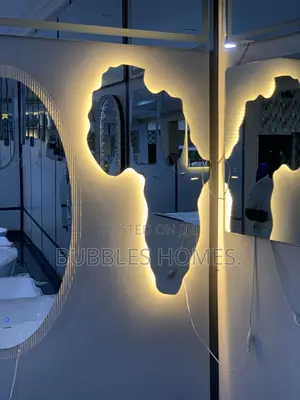 African Map LED Mirror - Brand New