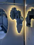 African Map LED Mirror - Brand New - 2