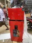 Brand New Hisense 205L Double Door Refrigerator - Red - 2