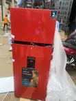 Hisense 205L Double Door Refrigerator with Water Dispenser - Red - 1