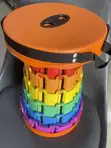 Home Interiors Foldable Stool - Multicolored - 3