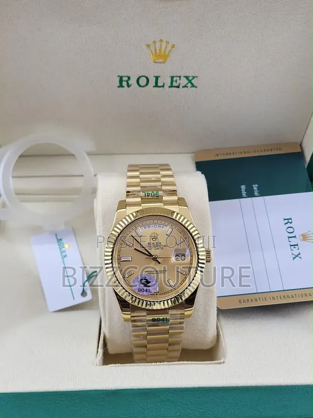 Original Rolex Day-Date Men's Gold Watch - 1