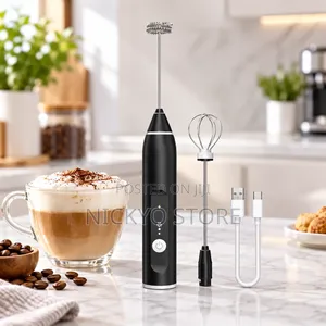 Rechargeable Electric Milk Frother tare da USB