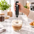 Rechargeable Electric Milk Frother tare da USB - 2