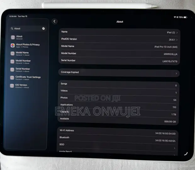 Apple iPad Pro 13" (2025) 1TB Silver with Apple Pencil - 1