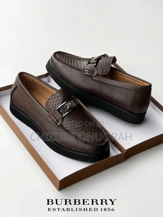 Burberry Leather Horsebit Loafers - Black - 1