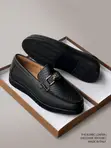 Burberry Leather Horsebit Loafers - Black - 2