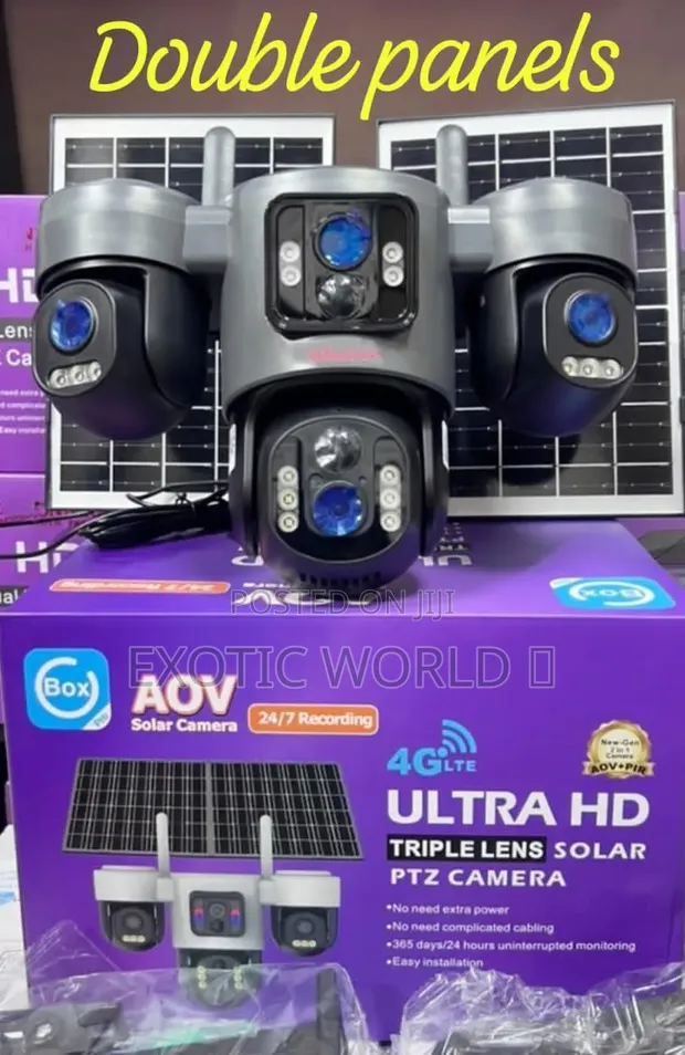Kyamaran CCTV ta 4G LTE mai Lens Goma da Hasken Rana ta PTZ - 1