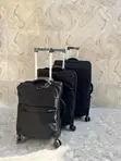 Durable Black Softshell Spinner Luggage - Expandable - 2