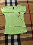 PINK Girls' Neon Lime Green Short-Sleeve Top - 1