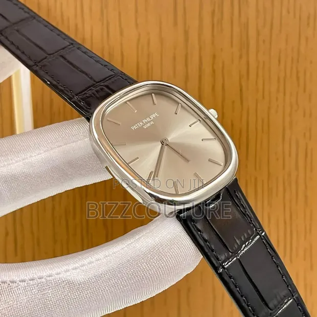 Original Patek Philippe Men's Leather Strap Watch - 1