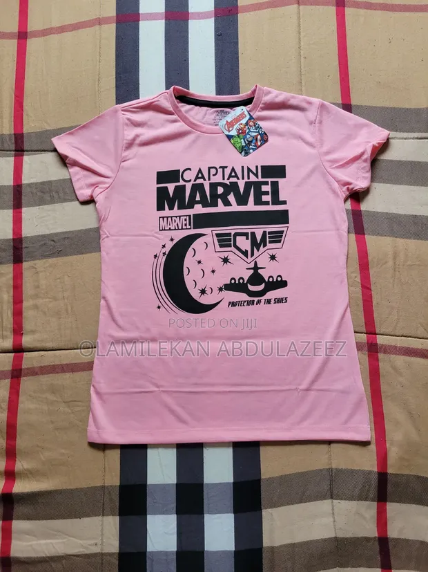 Official Captain Marvel Female T-Shirt - Pink - 1
