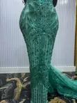 Beaded Lace Fabric - 5 Yards - 4