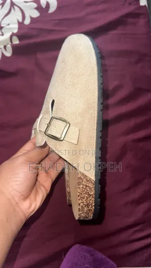 Brown Suede Mules - Size 43